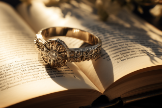 Bague croix en argent avec design élégant et symbolique spirituelle