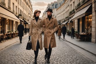 Tendance mode parisienne alliant élégance et décontraction au quotidien