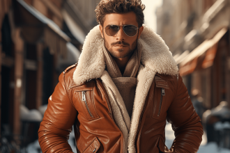 Veste shearling homme, un classique du style hivernal