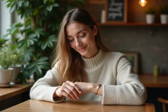 Bracelet en acier avec gravure du signe du zodiaque