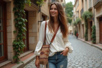 Sac bohème aux détails uniques pour un style libre et authentique