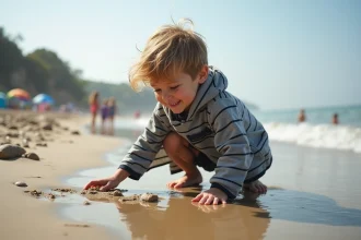Poncho moderne adapté à la plage et aux activités aquatiques